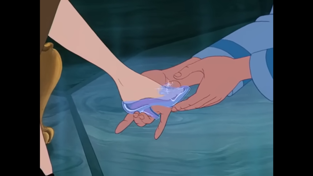 cinderella's glass shoe